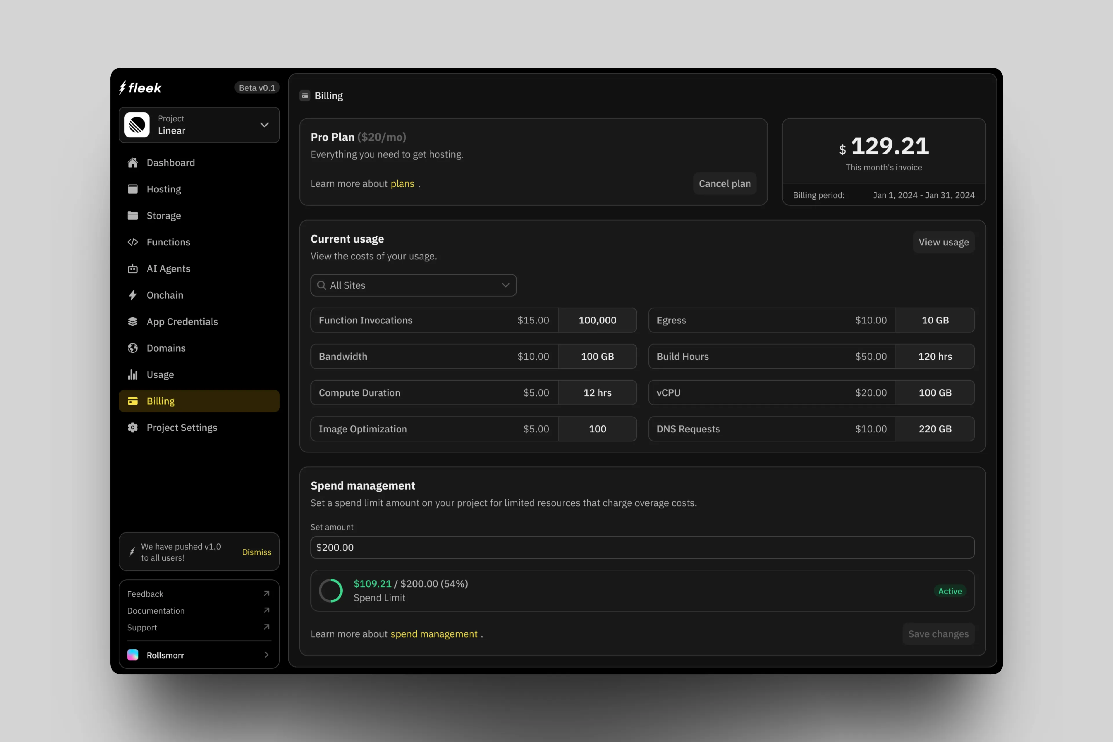 Fleek (Web Hosting) - Screenshot 3