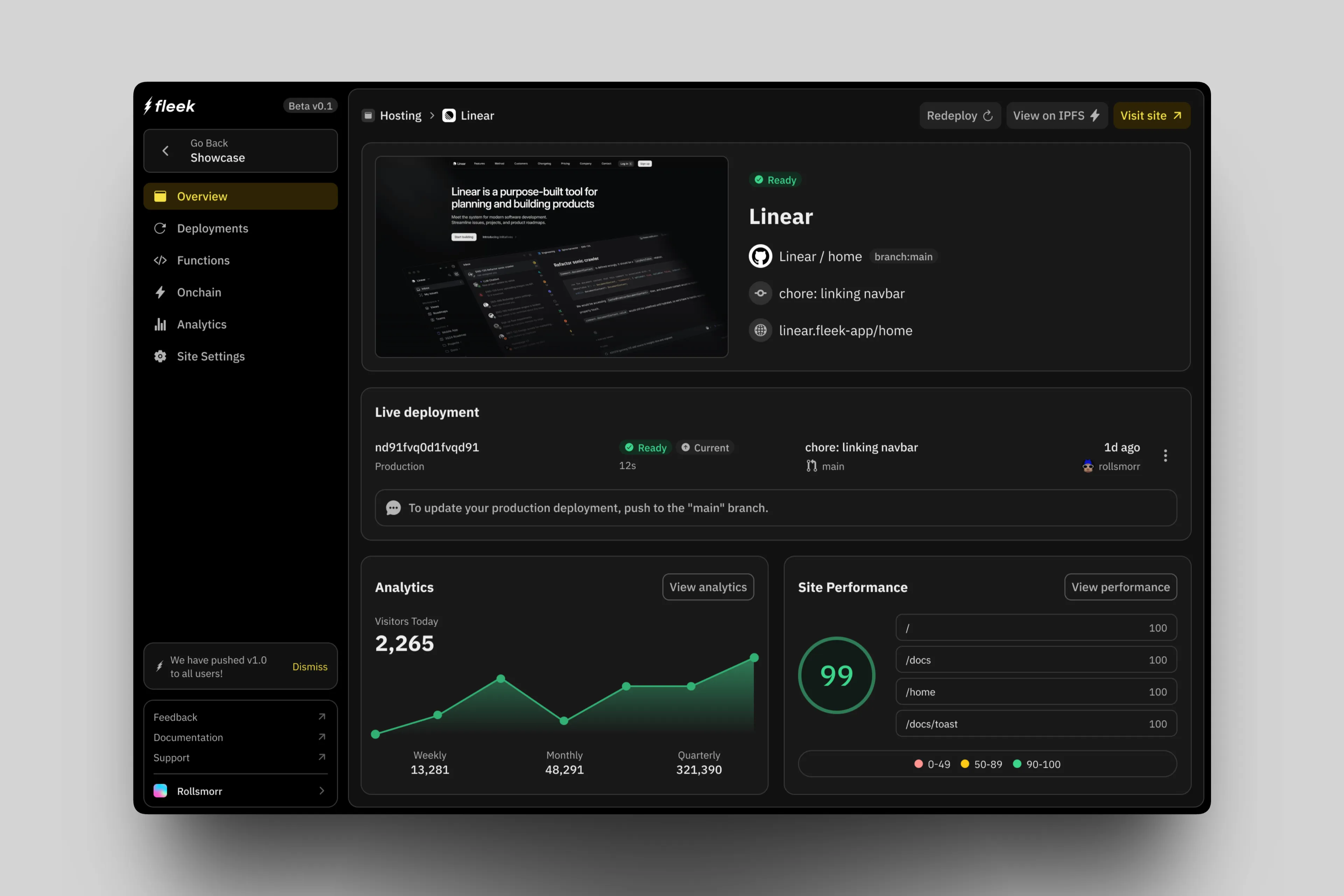 Fleek (Web Hosting) - Screenshot 4