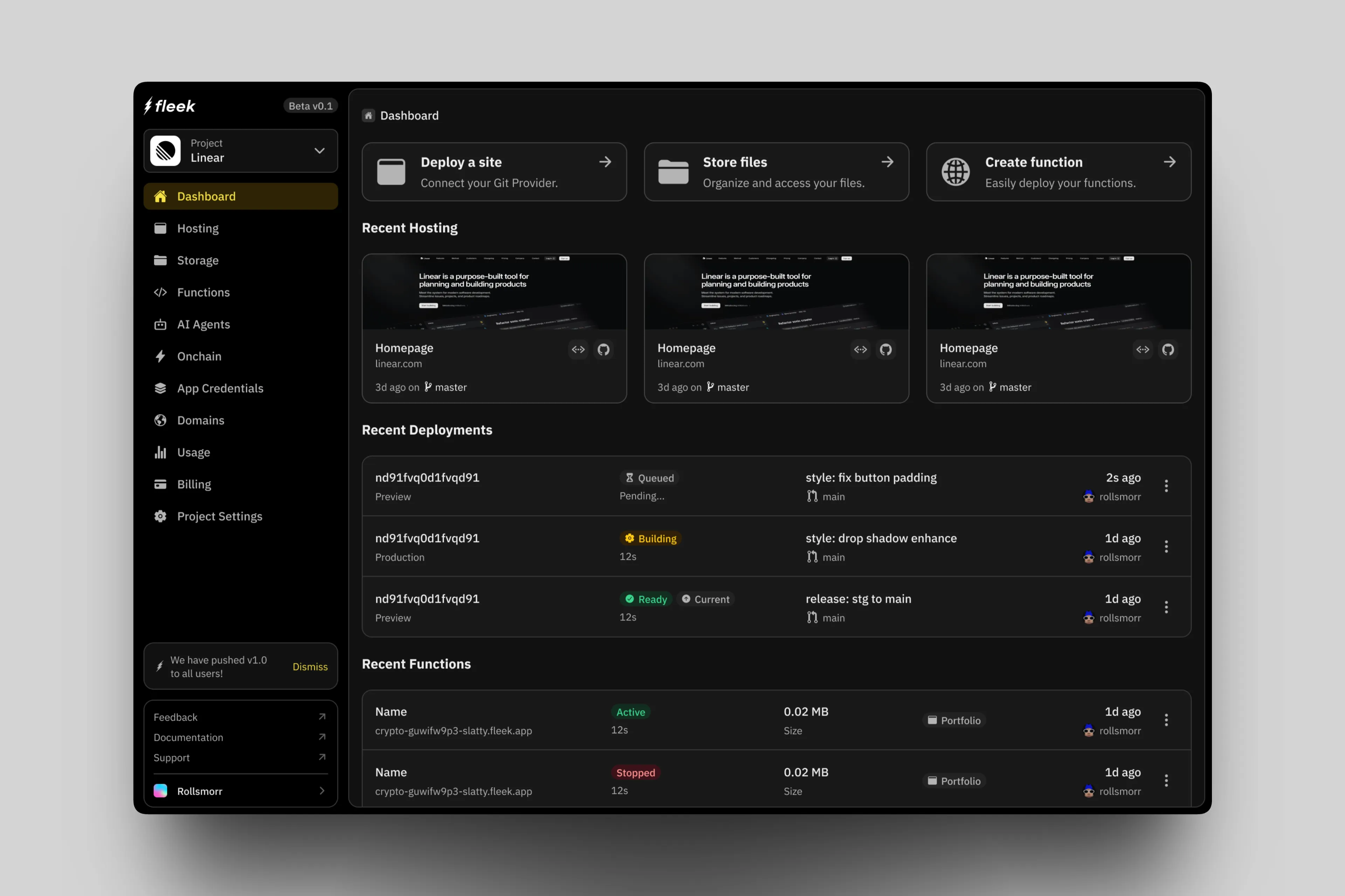 Fleek (Web Hosting) - Screenshot 5